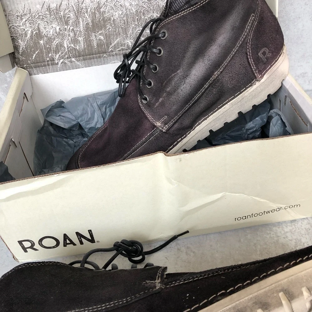 Roan By BedStu Black Oiled Suede Leather Handfinished Shoes Tobias 11.5 NIB